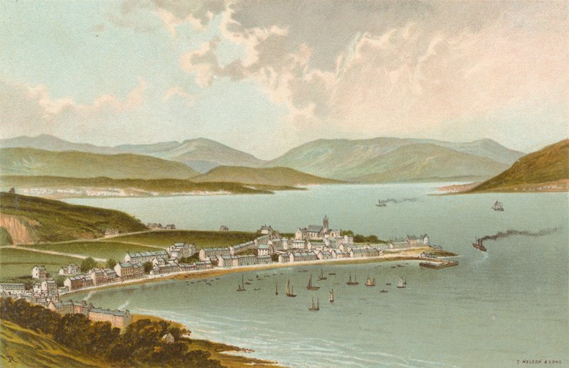 The Clyde från ovan Gourock av English School