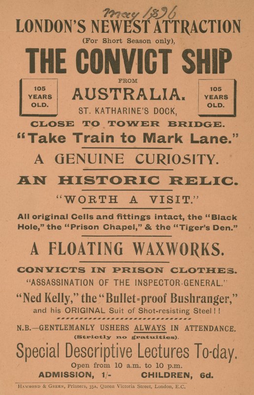 The Convict Ship från Australien av English School