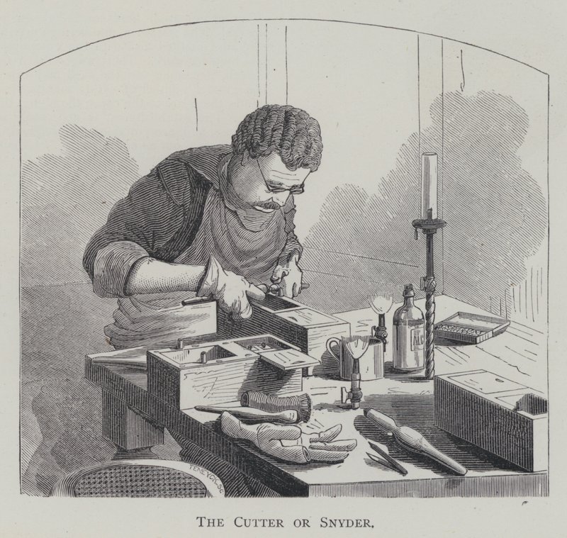 The Cutter eller Snyder (gravyr) av English School