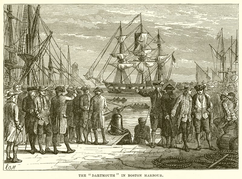 Dartmouth i Boston Harbor av English School