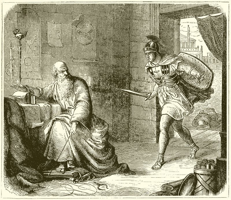 Arkimedes död av English School