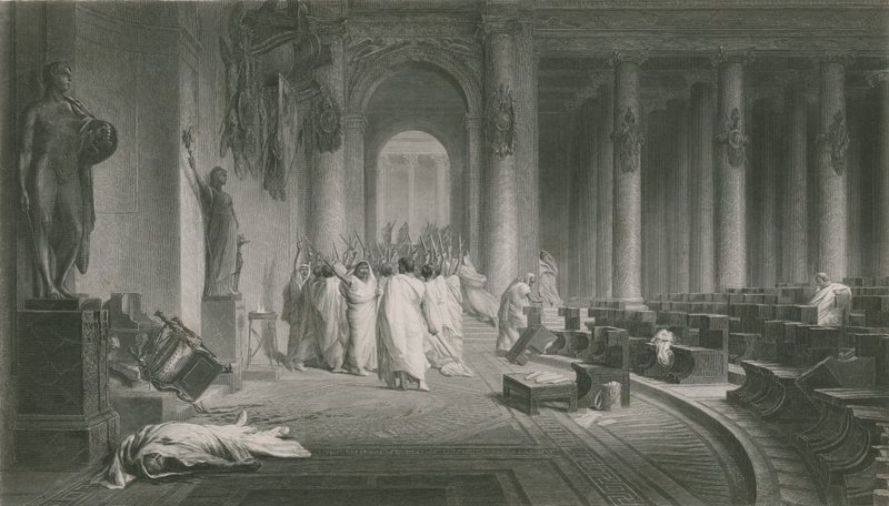 Caesars död, Julius Caesar av English School