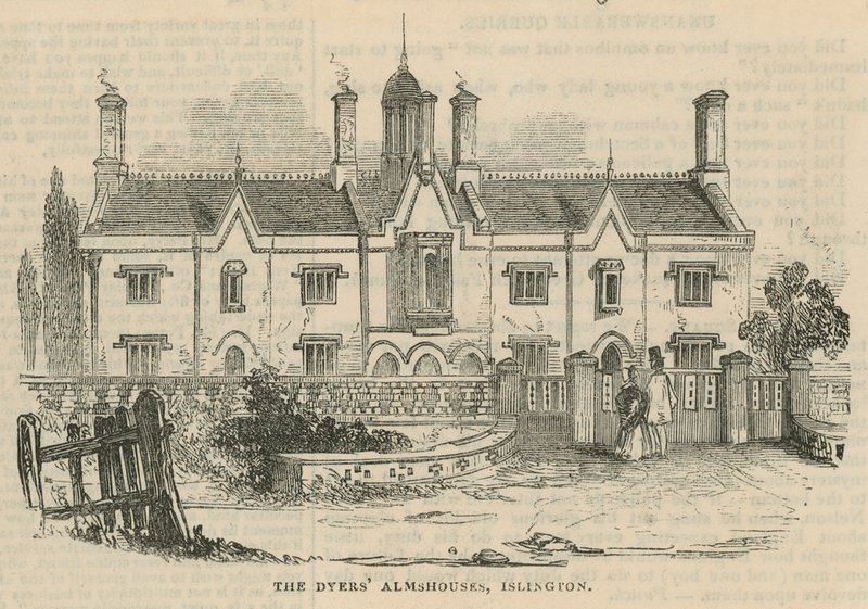 Dyers Almshouses i Islington av English School