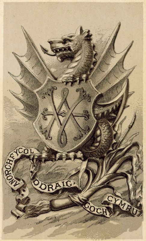 Wales emblem (litho) av English School