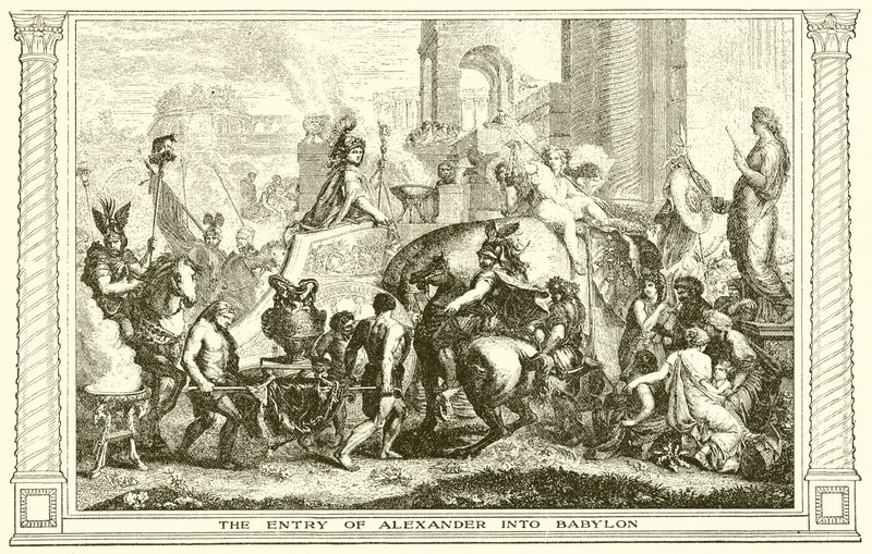 Alexanders intåg i Babylon av English School