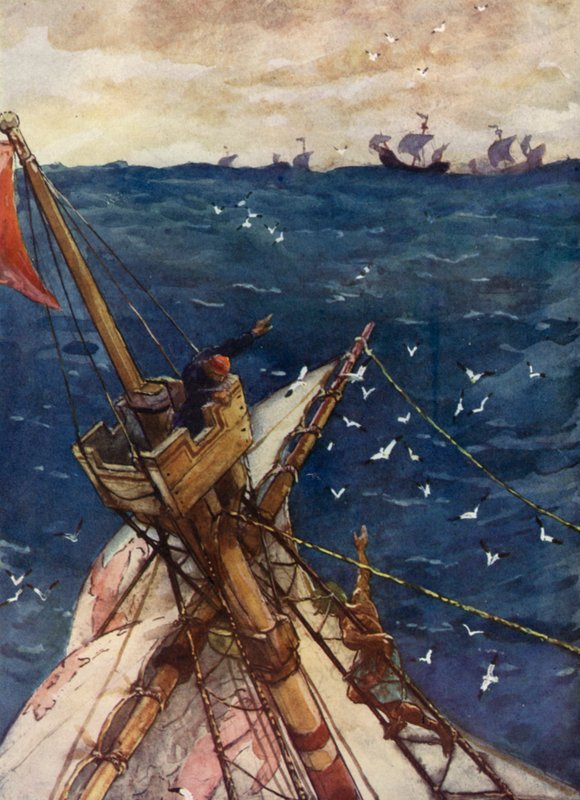 Den flamländska flottan siktade av English School