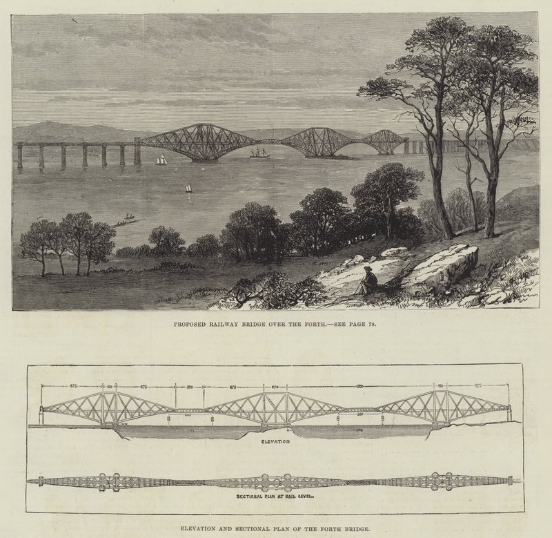 The Forth Bridge (gravyr) av English School