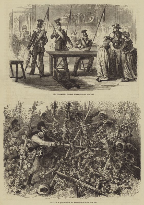 Det fransk-preussiska kriget (gravyr) av English School