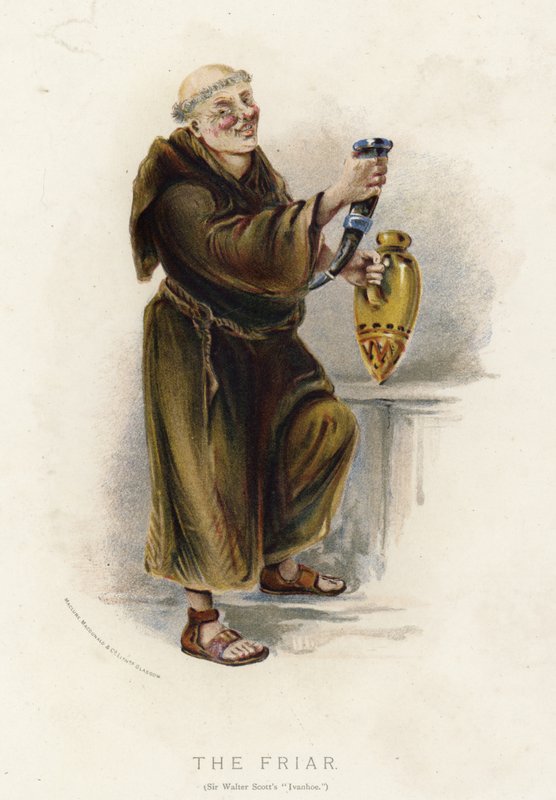 The Friar, från Walter Scotts Ivanhoe av English School