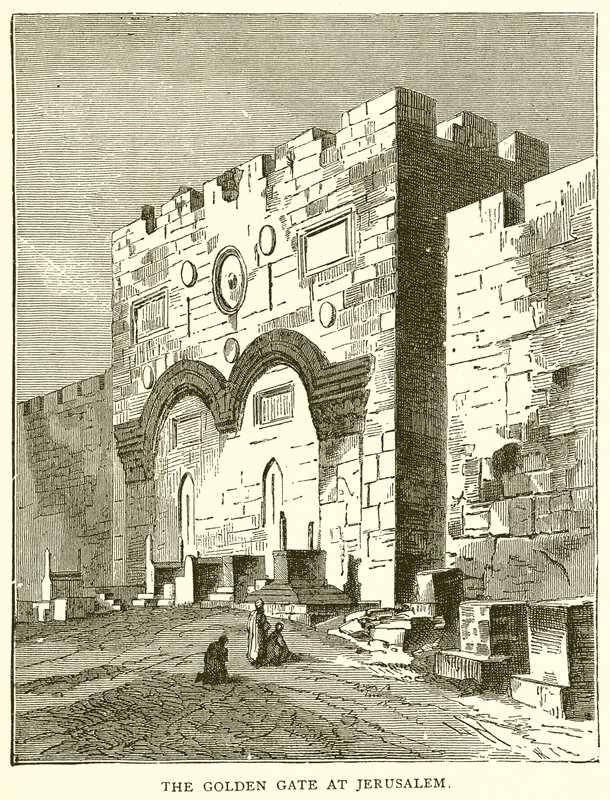 Gyllene porten i Jerusalem av English School