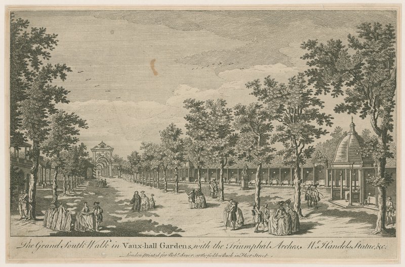 The Grand South Walk i Vauxhall Gardens av English School