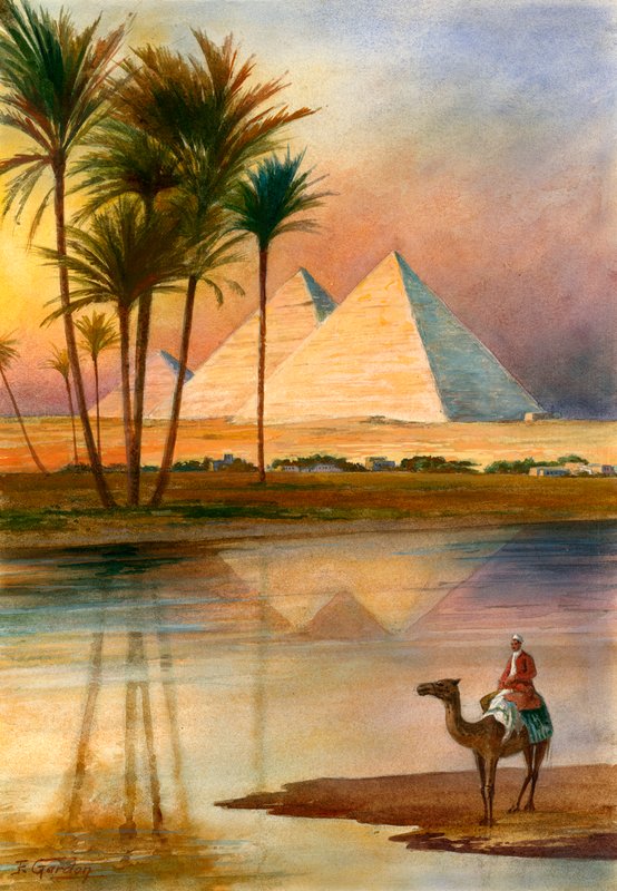 Den stora pyramiden i Giza av English School