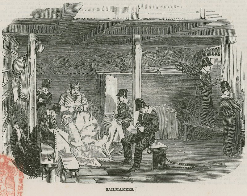 Greenwich Royal Hospital Schools; Segelmakare av English School