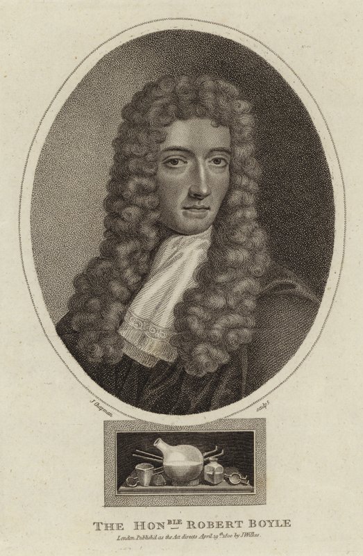 Den ärade Robert Boyle (1627 - 1691) av English School