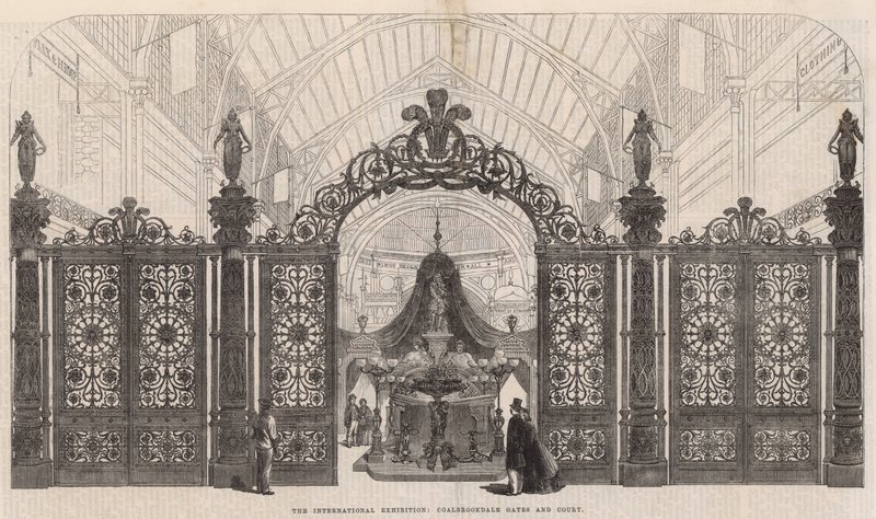 Den internationella utställningen; Coalbrookdale Gales and Court av English School