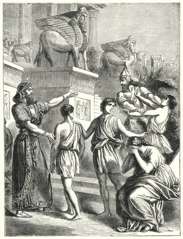 Judarna i Babylon (gravyr) av English School