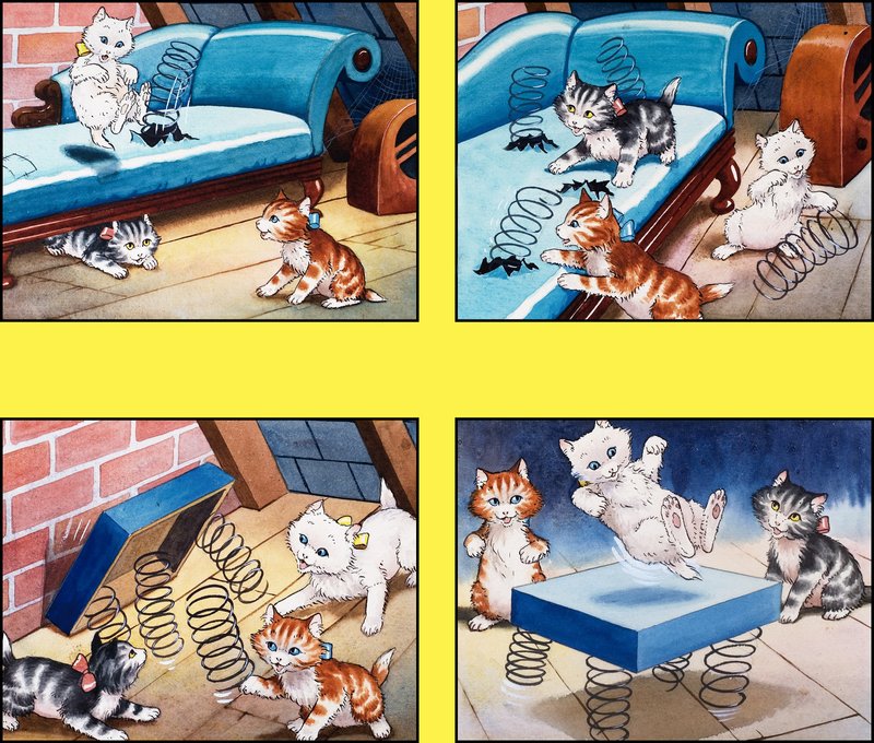 Kattungens studsmatta av English School