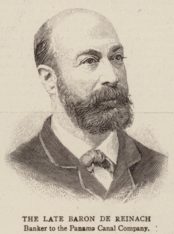 Den framlidne baronen de Reinach (gravyr) av English School