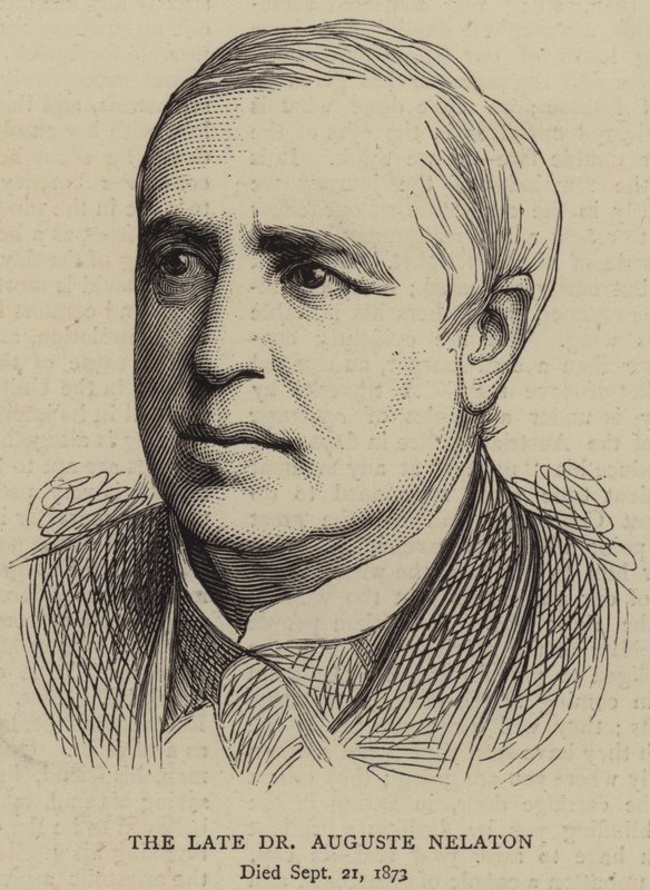 Den framlidne Dr Auguste Nelaton (gravyr) av English School