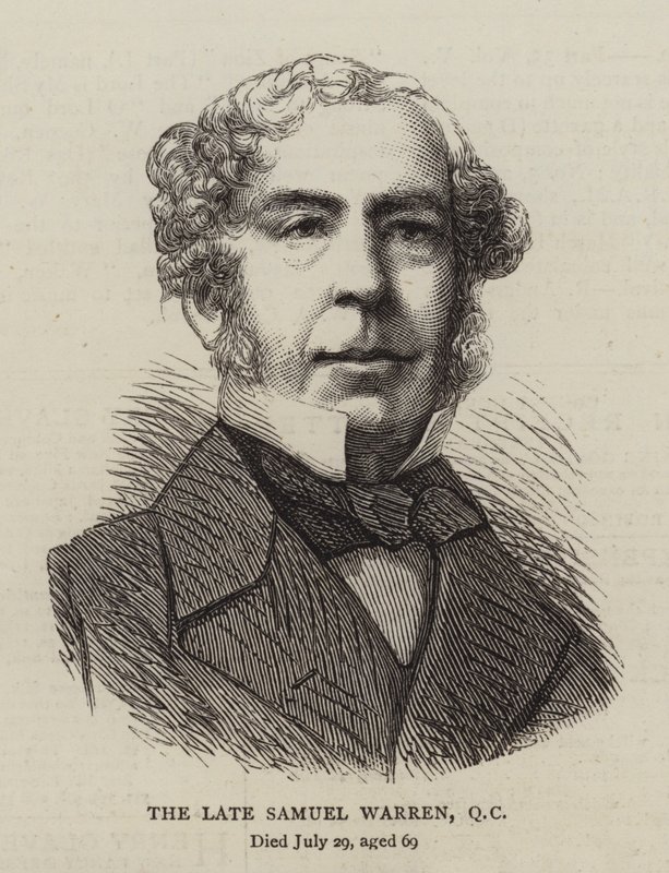 The Late Samuel Warren, QC (gravyr) av English School