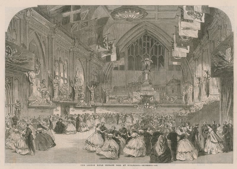 London Rifle Brigade Ball i Guildhall av English School