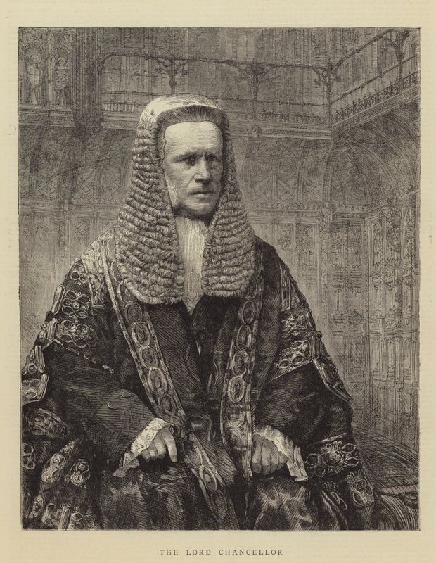 Lord Chancellor (gravyr) av English School