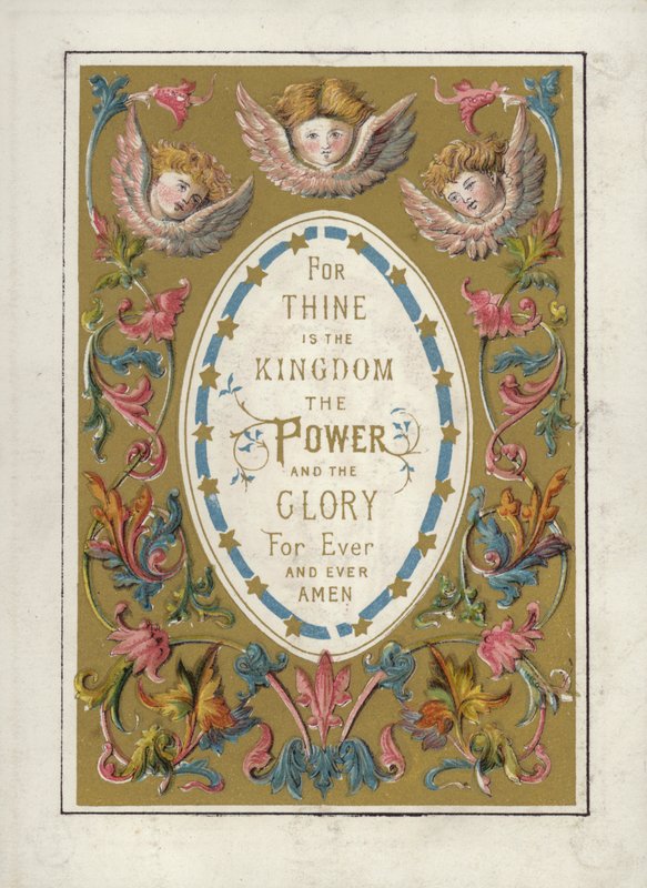 Herrens bön (färg litho) av English School