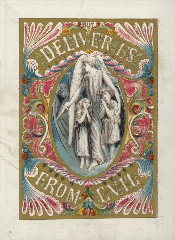 Herrens bön (färg litho) av English School