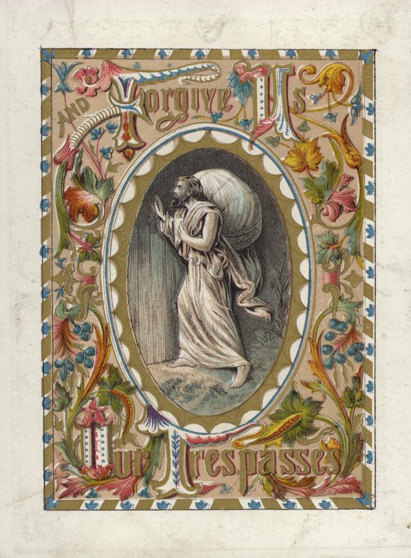 Herrens bön (färg litho) av English School