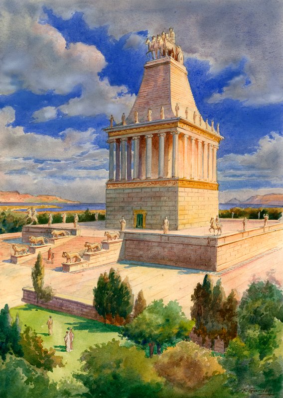 Mausoleumet i Halicarnassus av English School