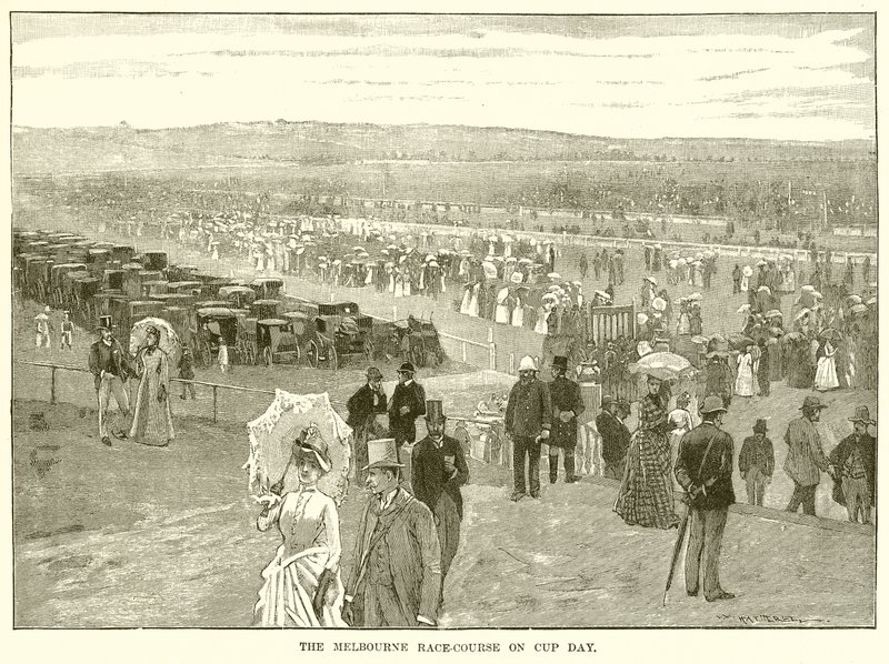 Melbourne Race-Course på Cup Day av English School