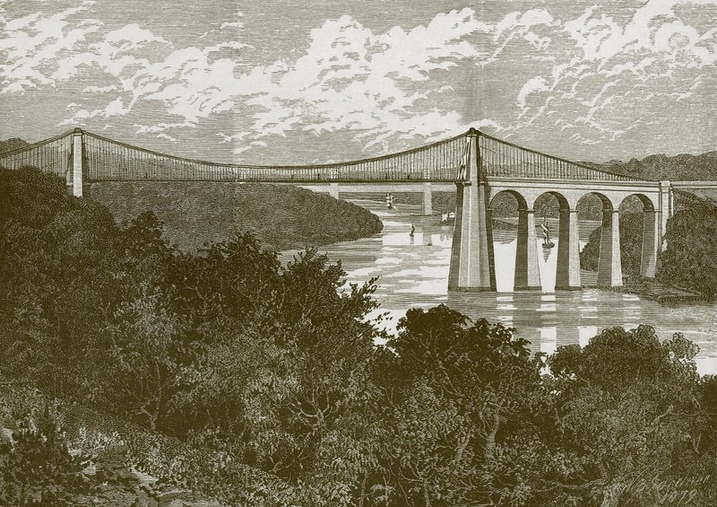 Menai hängbron av English School