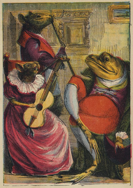 The Merry-Making (färglitografi) av English School