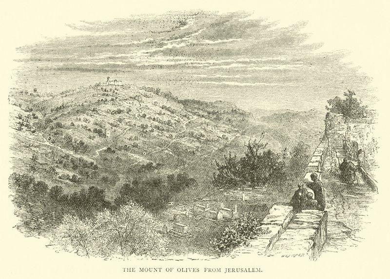 Oljeberget från Jerusalem av English School