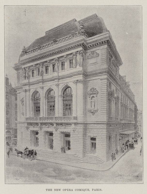 The New Opera Comique, Paris (gravyr) av English School