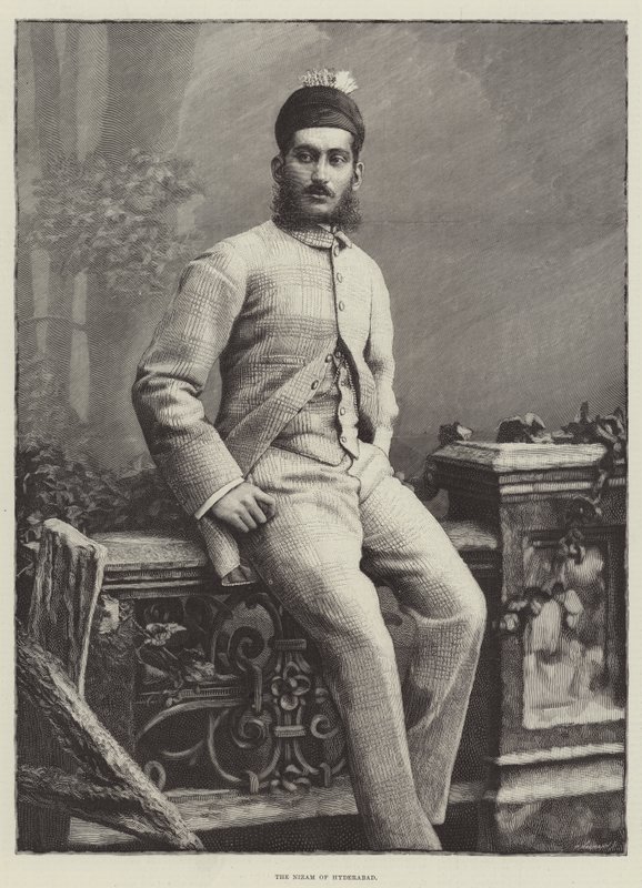 The Nizam of Hyderabad (gravyr) av English School