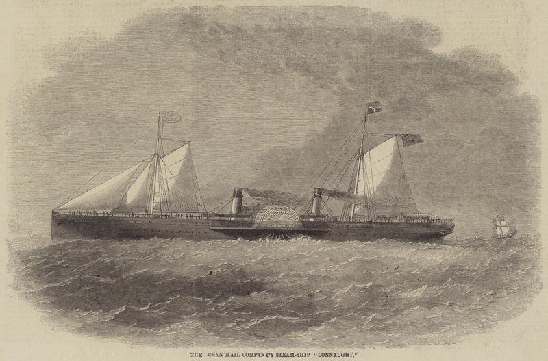The Ocean Mail Companys Steam-Ship "Connaught" (gravyr) av English School