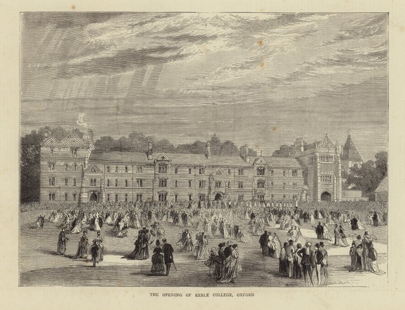 Invigningen av Keble College, Oxford av English School