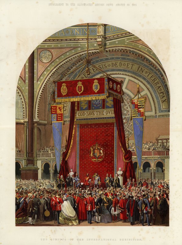 Invigningen av den internationella utställningen, 1862 av English School