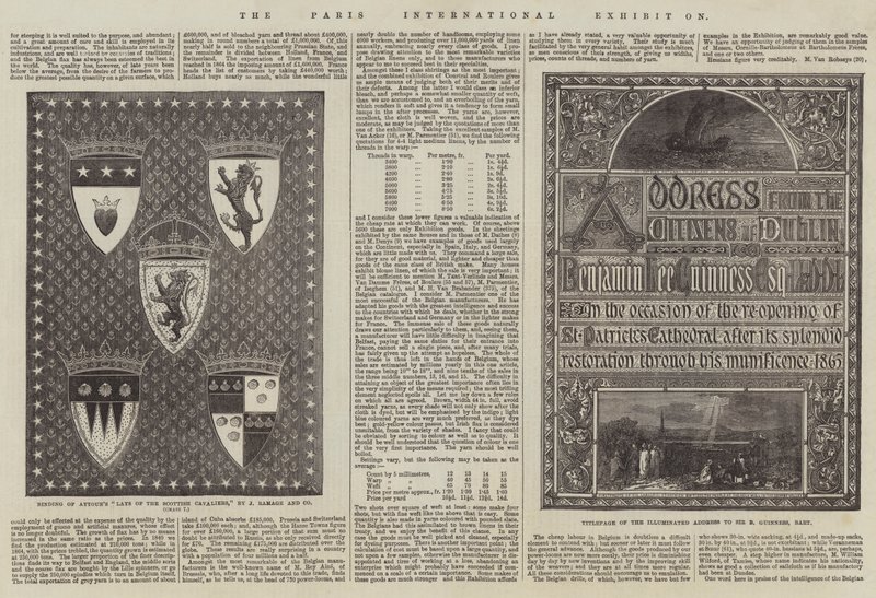 Paris internationella utställning (gravyr) av English School