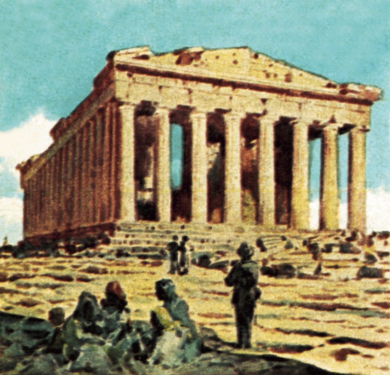 Parthenon i Aten av English School