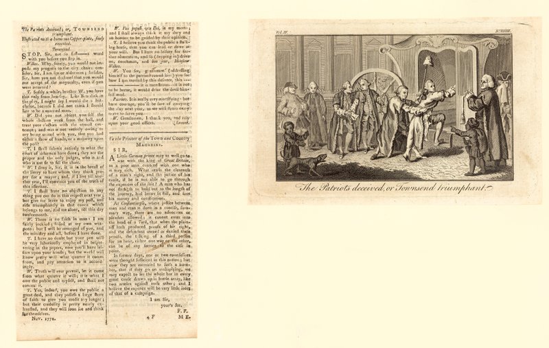 Patrioterna lurade, eller Townsend Triumphant av English School