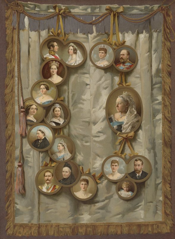 Drottningens jubileum (chromolitho) av English School