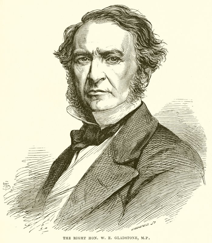 Den högra Hon. W.E. Gladstone, M.P. av English School