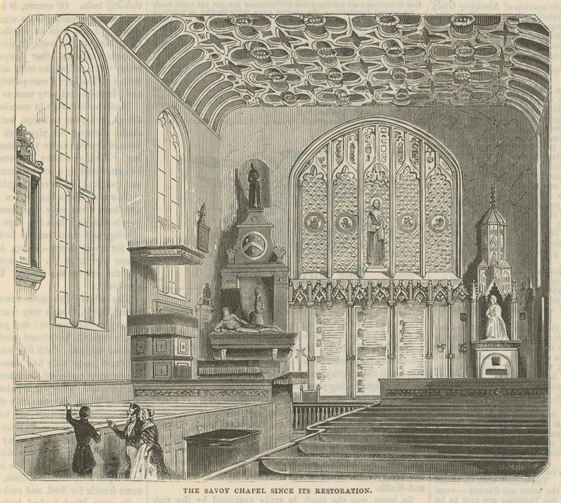 Savoy Chapel sedan dess restaurering av English School