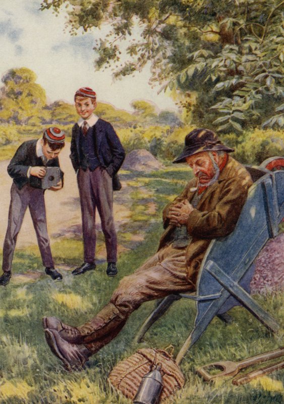 Törnrosan (färg litho) av English School