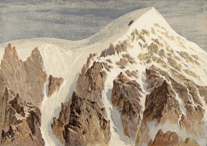 Toppmötet av Aiguille Verte av English School