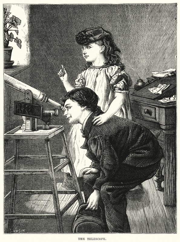 Teleskopet (gravyr) av English School