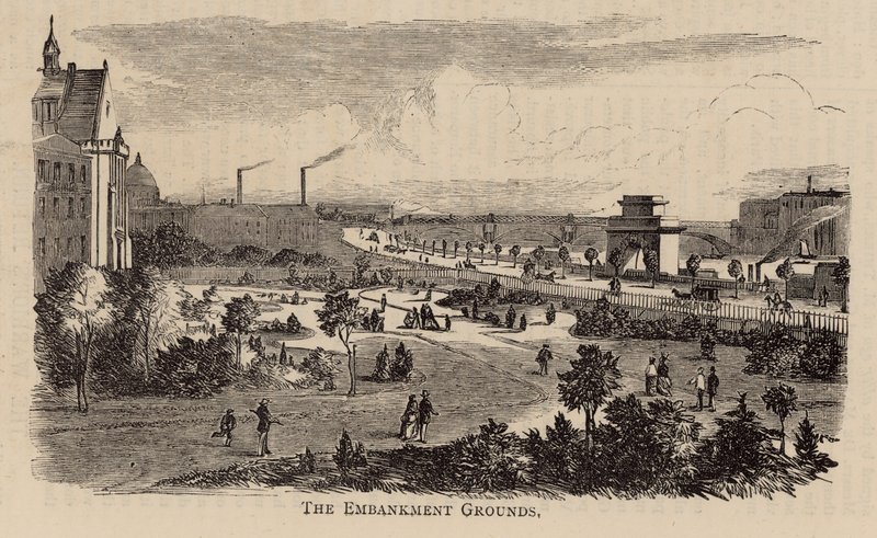 Thames Embankment-området av English School