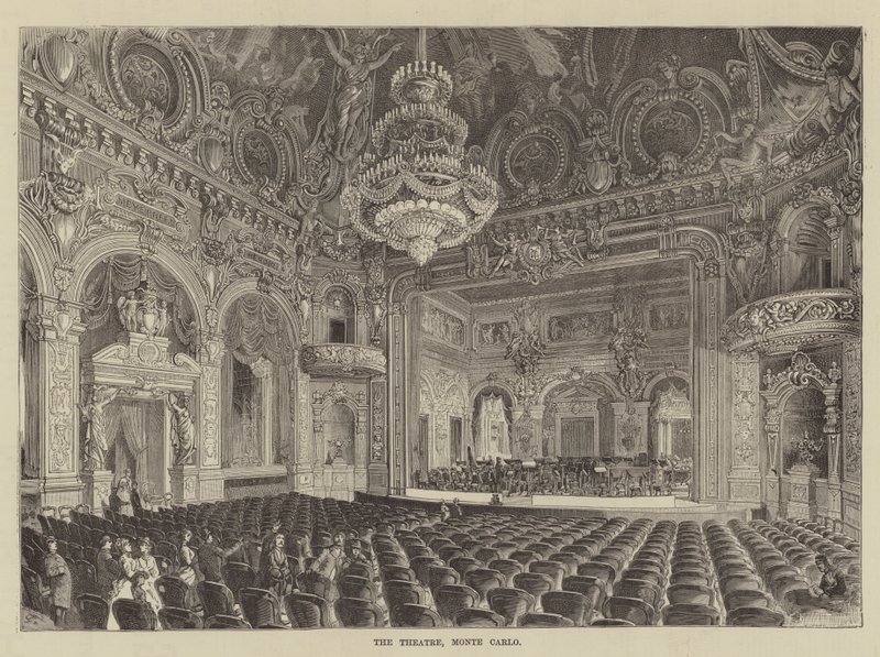 Teatern, Monte Carlo (gravyr) av English School